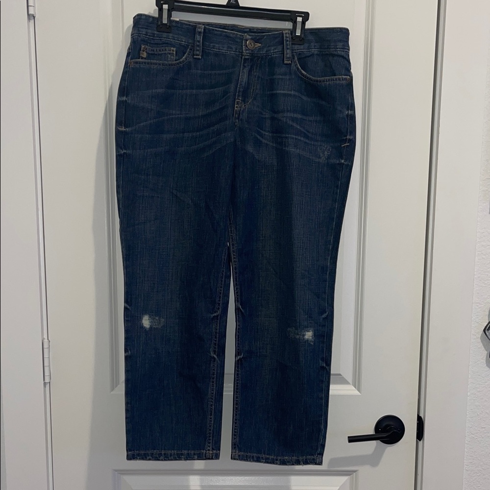 Sale! ☄️Eddie Bauer Women's Dark Blue Boyfriend Jeans